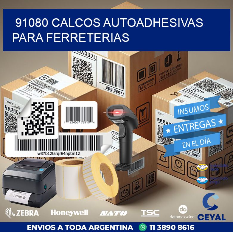 91080 CALCOS AUTOADHESIVAS PARA FERRETERIAS