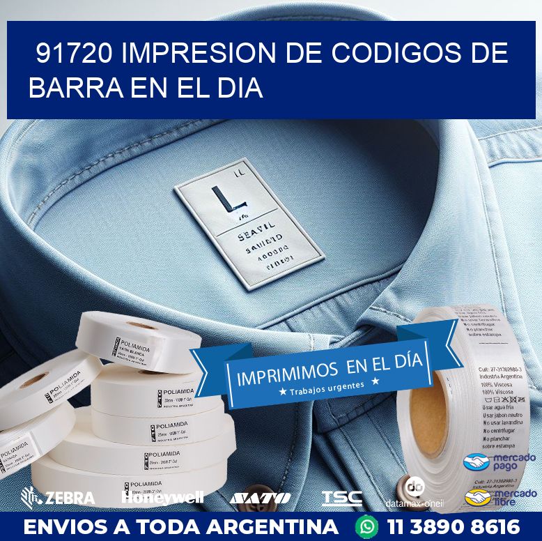 91720 IMPRESION DE CODIGOS DE BARRA EN EL DIA