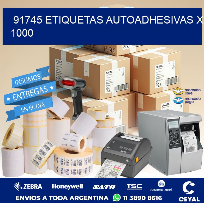 91745 ETIQUETAS AUTOADHESIVAS X 1000