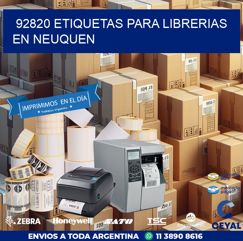92820 ETIQUETAS PARA LIBRERIAS EN NEUQUEN