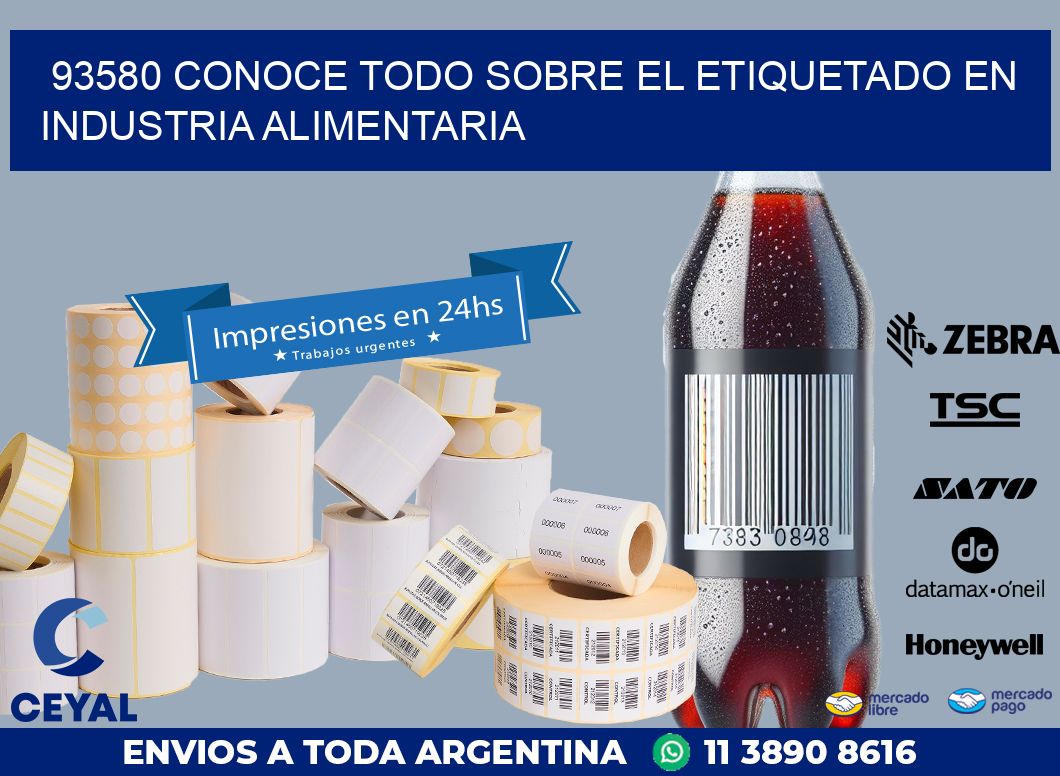 93580 CONOCE TODO SOBRE EL ETIQUETADO EN INDUSTRIA ALIMENTARIA