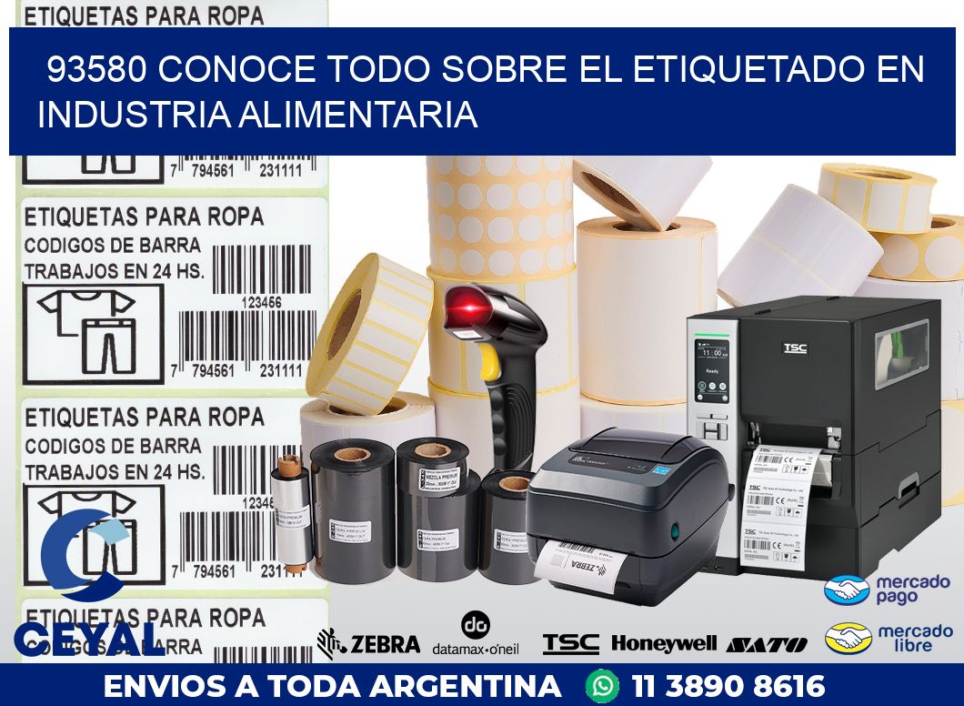 93580 CONOCE TODO SOBRE EL ETIQUETADO EN INDUSTRIA ALIMENTARIA