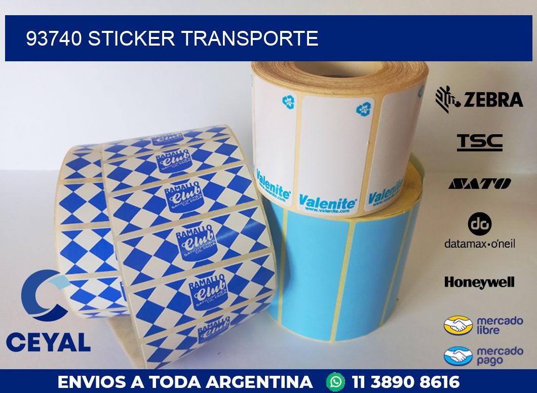 93740 STICKER TRANSPORTE