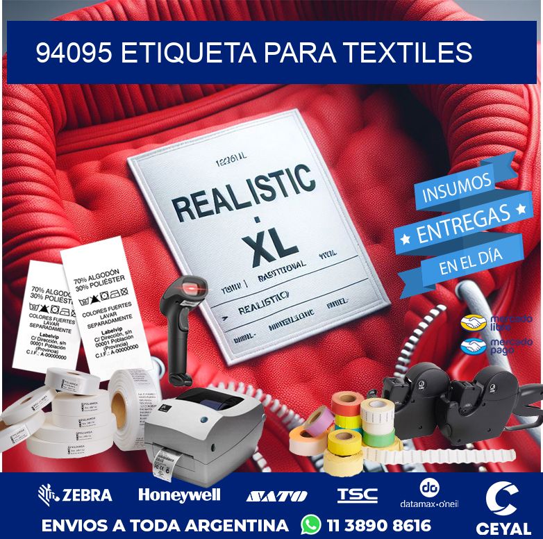 94095 ETIQUETA PARA TEXTILES