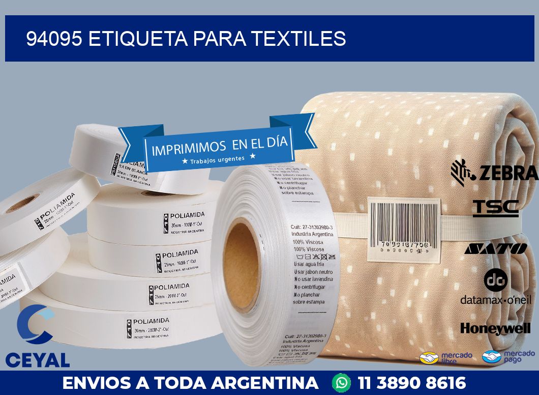 94095 ETIQUETA PARA TEXTILES