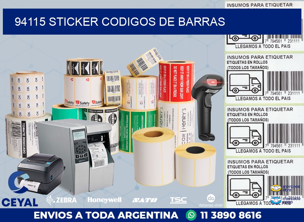 94115 STICKER CODIGOS DE BARRAS