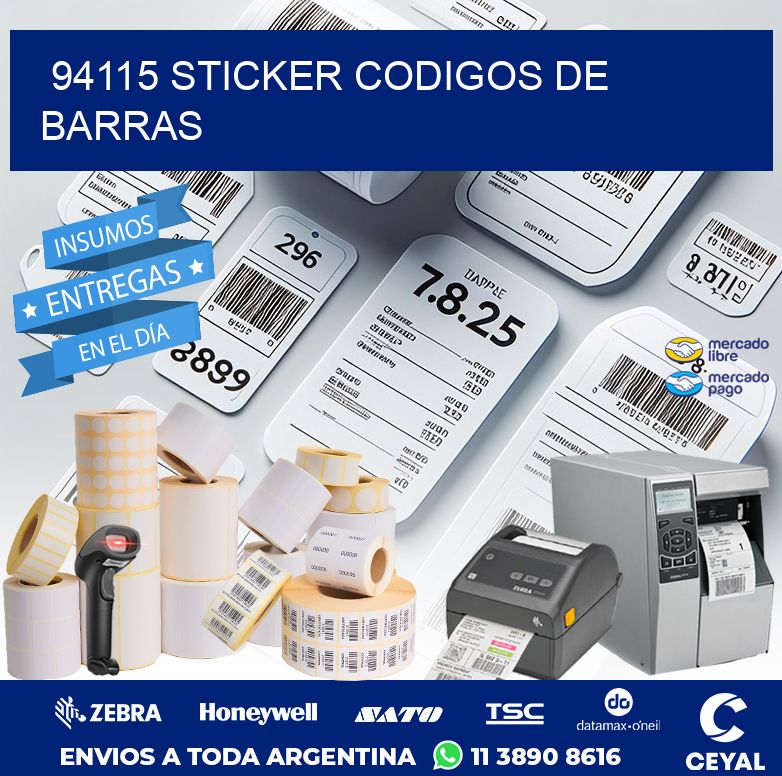 94115 STICKER CODIGOS DE BARRAS