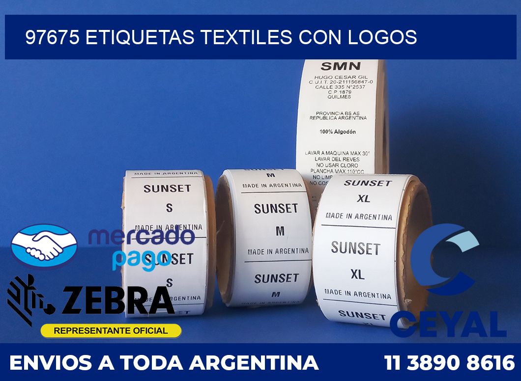 97675 ETIQUETAS TEXTILES CON LOGOS