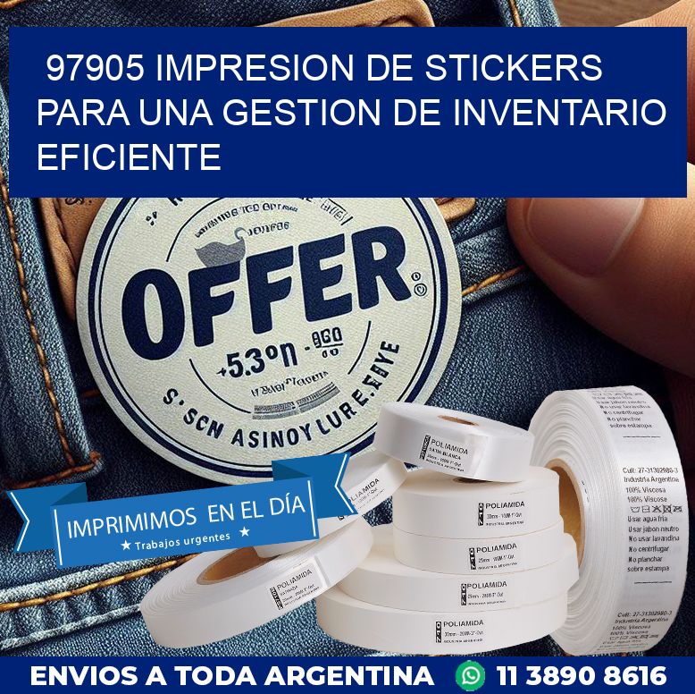 97905 IMPRESION DE STICKERS PARA UNA GESTION DE INVENTARIO EFICIENTE