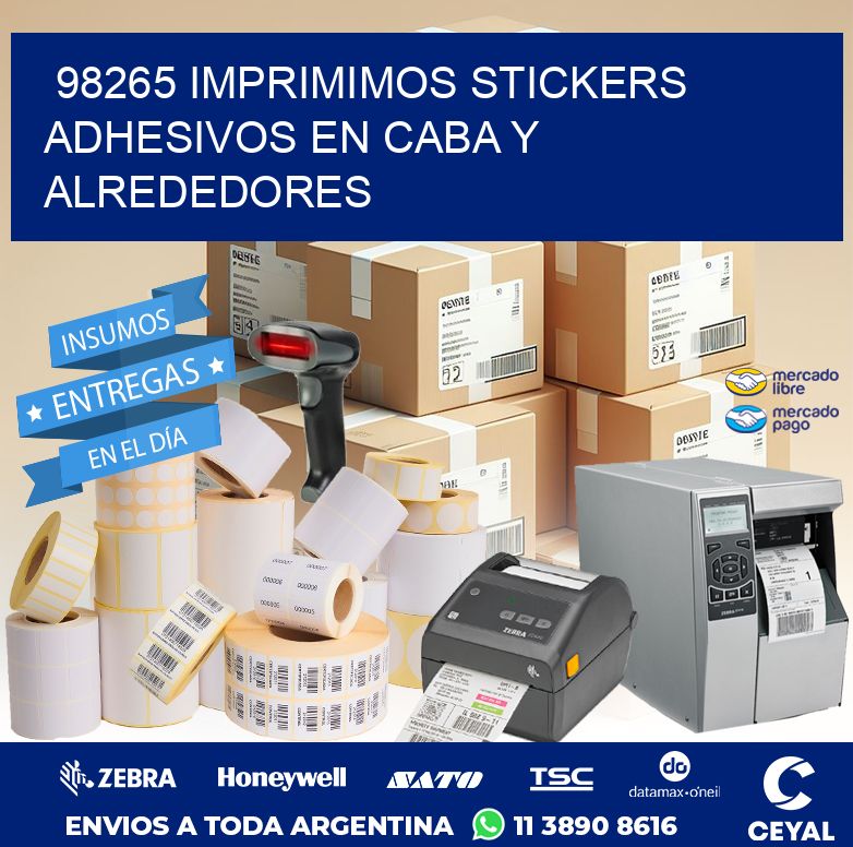 98265 IMPRIMIMOS STICKERS ADHESIVOS EN CABA Y ALREDEDORES