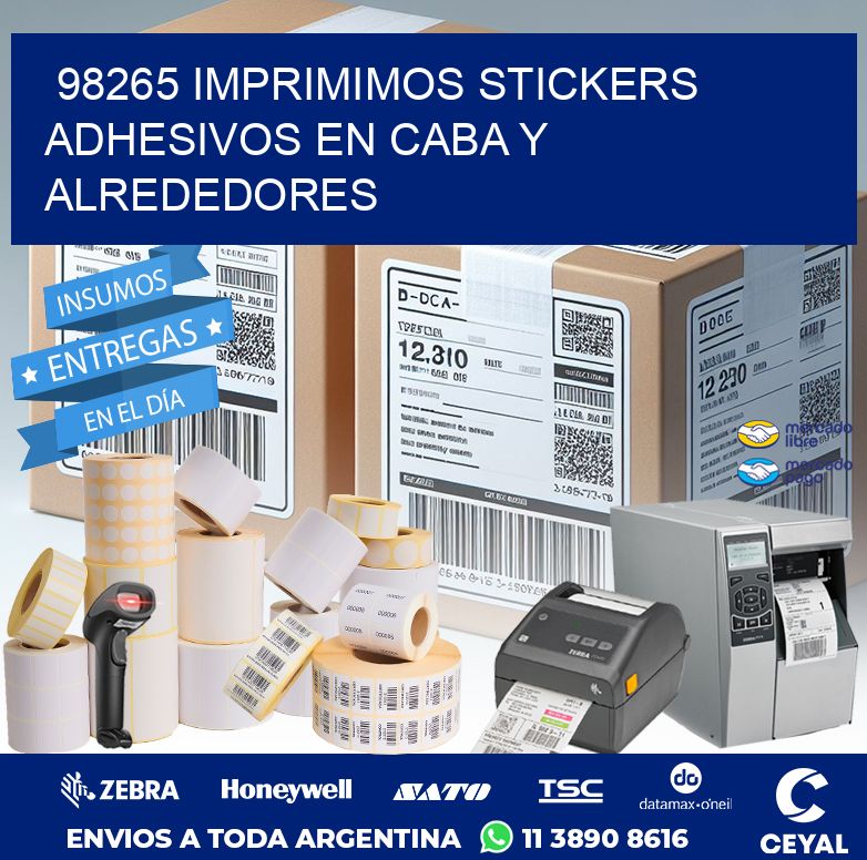 98265 IMPRIMIMOS STICKERS ADHESIVOS EN CABA Y ALREDEDORES