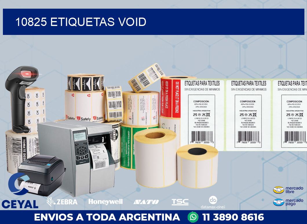 10825 ETIQUETAS VOID