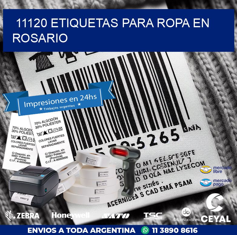 11120 ETIQUETAS PARA ROPA EN ROSARIO