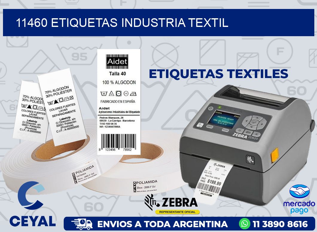 11460 ETIQUETAS INDUSTRIA TEXTIL