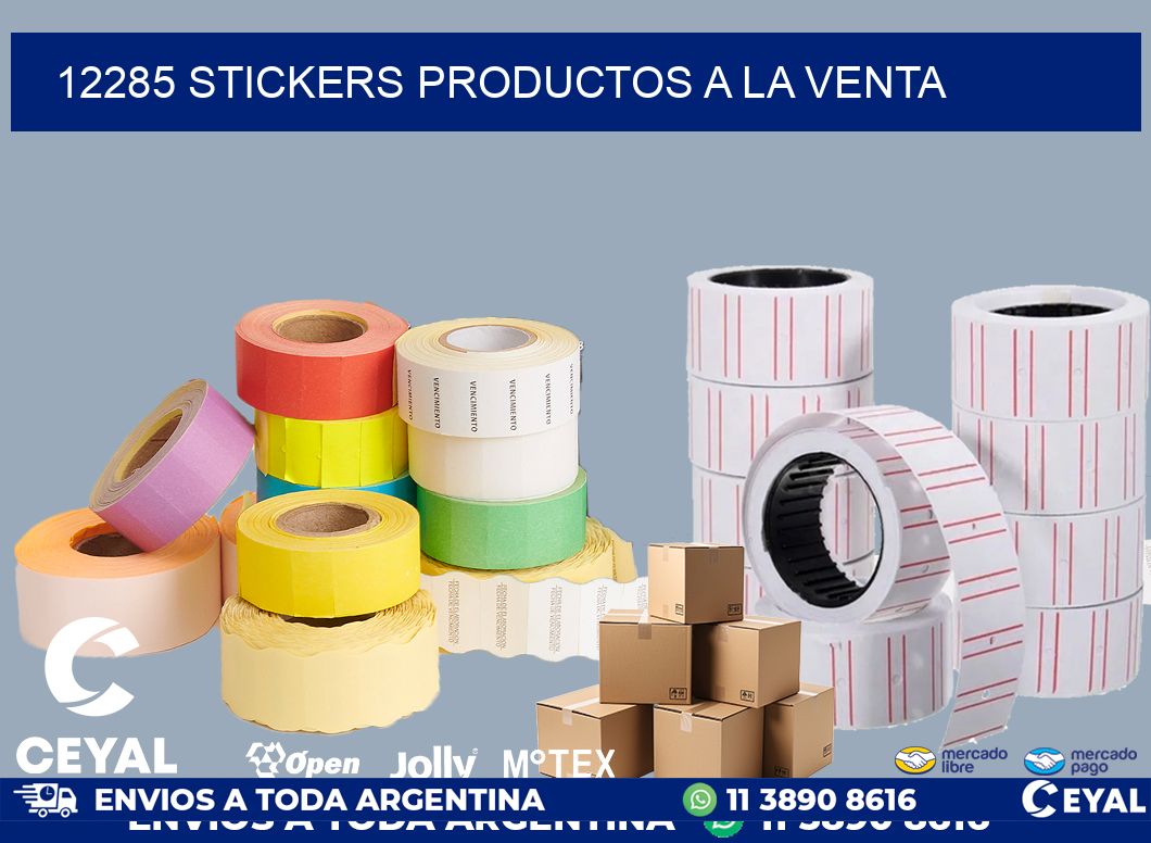 12285 stickers productos a la venta