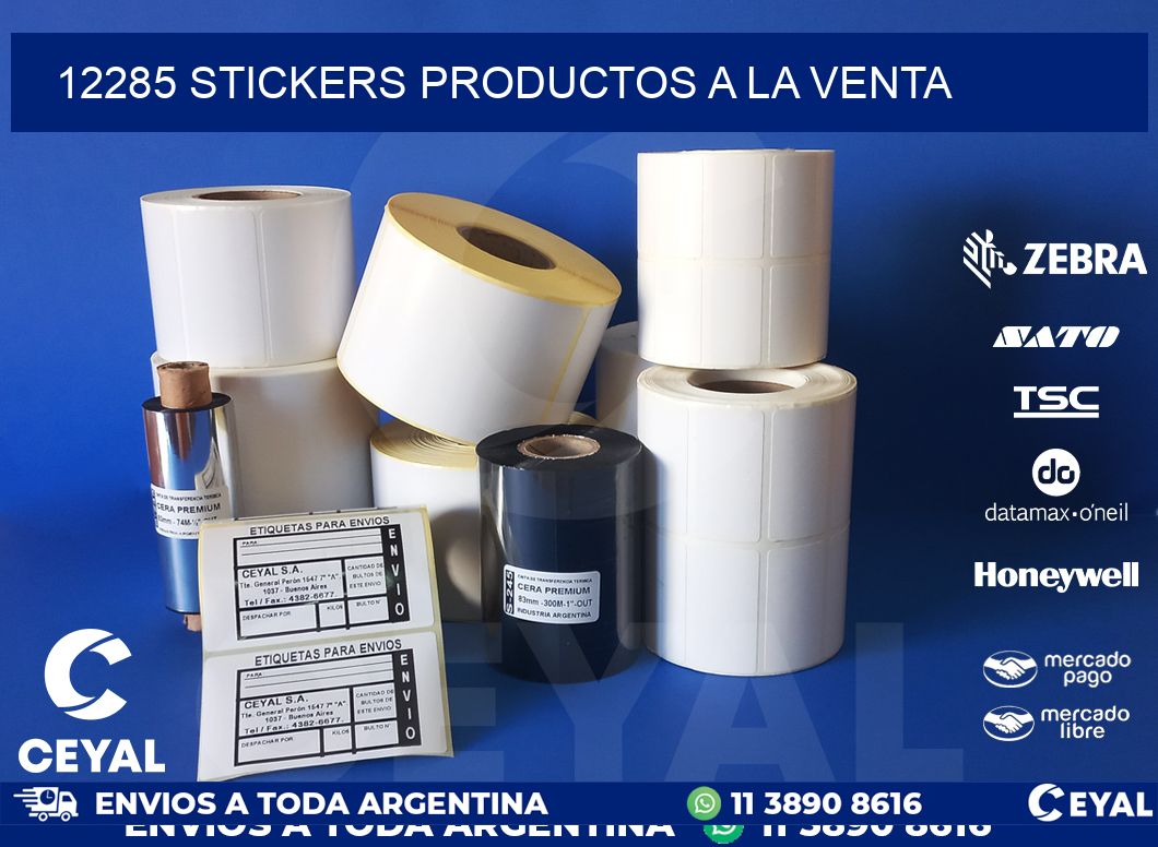 12285 stickers productos a la venta