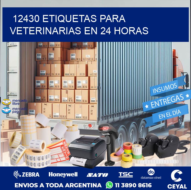 12430 ETIQUETAS PARA VETERINARIAS EN 24 HORAS