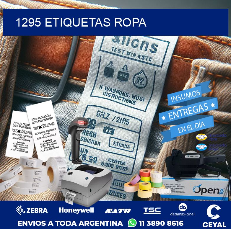 1295 ETIQUETAS ROPA