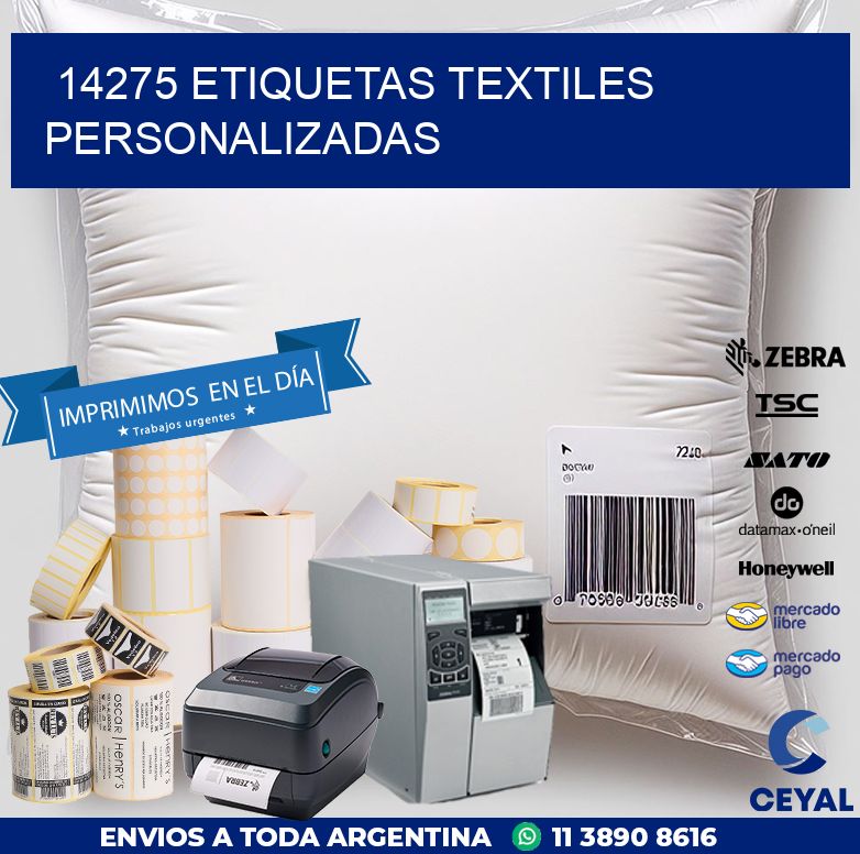 14275 ETIQUETAS TEXTILES PERSONALIZADAS