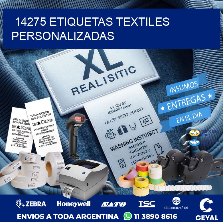 14275 ETIQUETAS TEXTILES PERSONALIZADAS