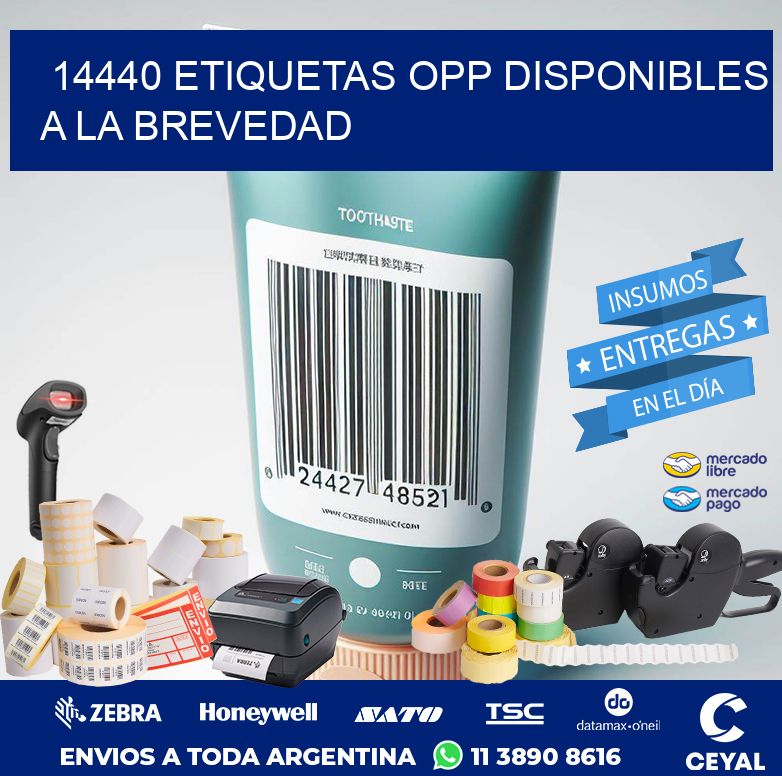 14440 ETIQUETAS OPP DISPONIBLES A LA BREVEDAD