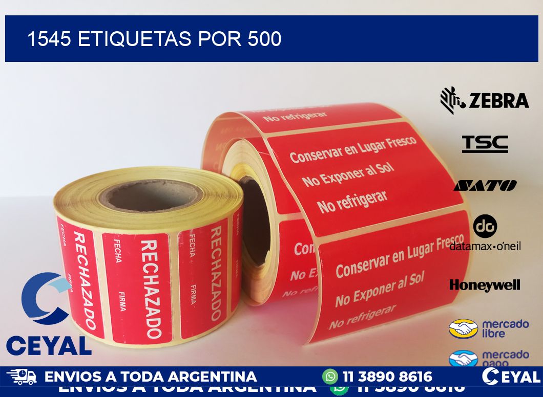 1545 ETIQUETAS POR 500