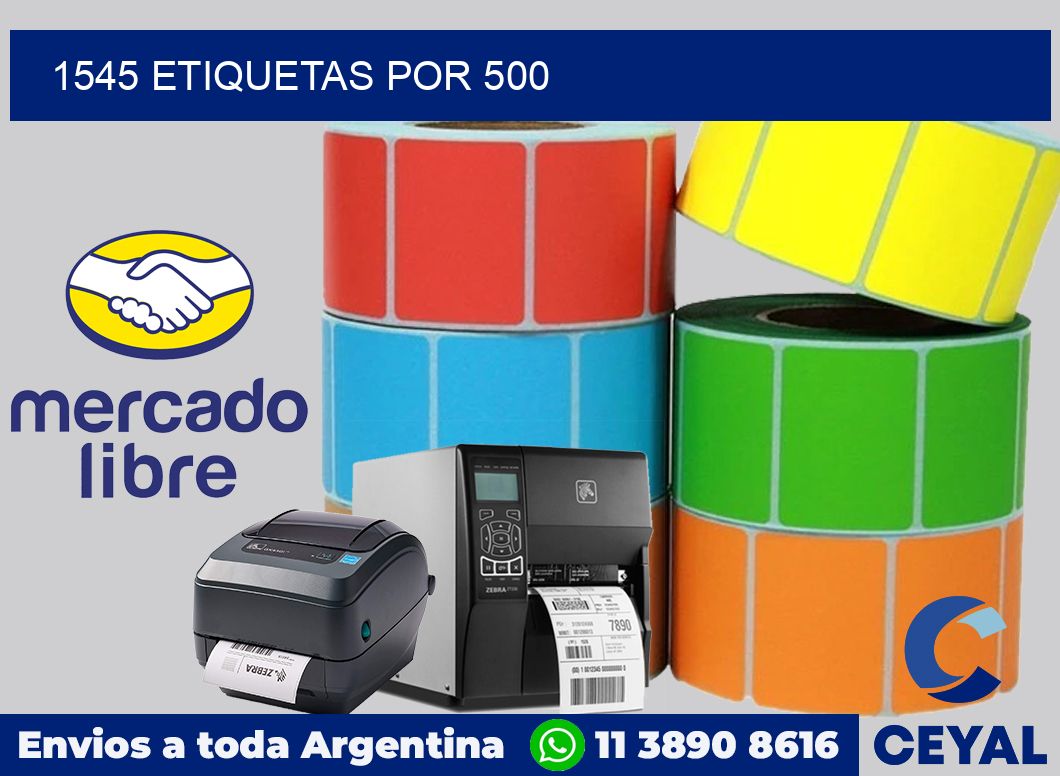 1545 ETIQUETAS POR 500