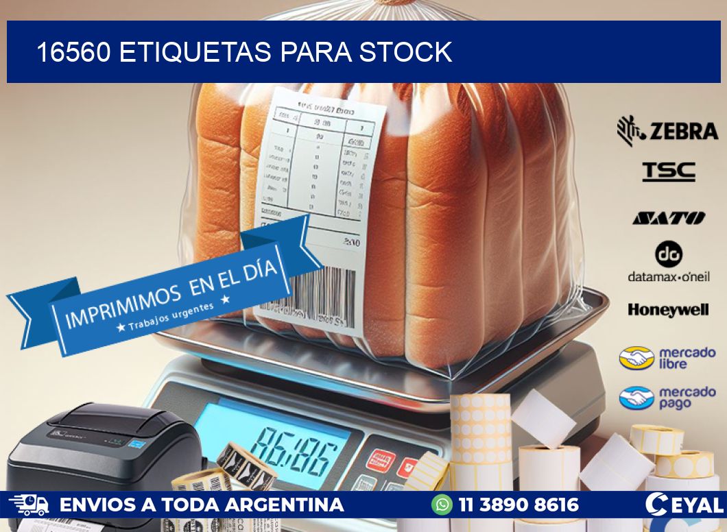 16560 ETIQUETAS PARA STOCK