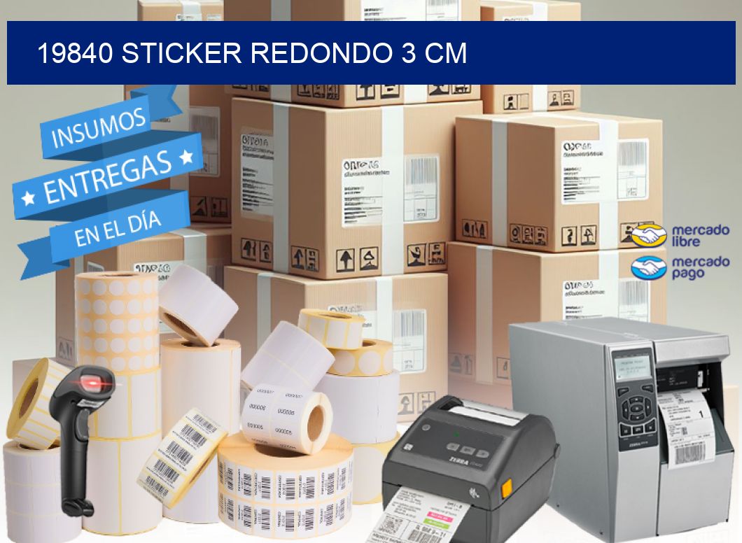 19840 STICKER REDONDO 3 CM