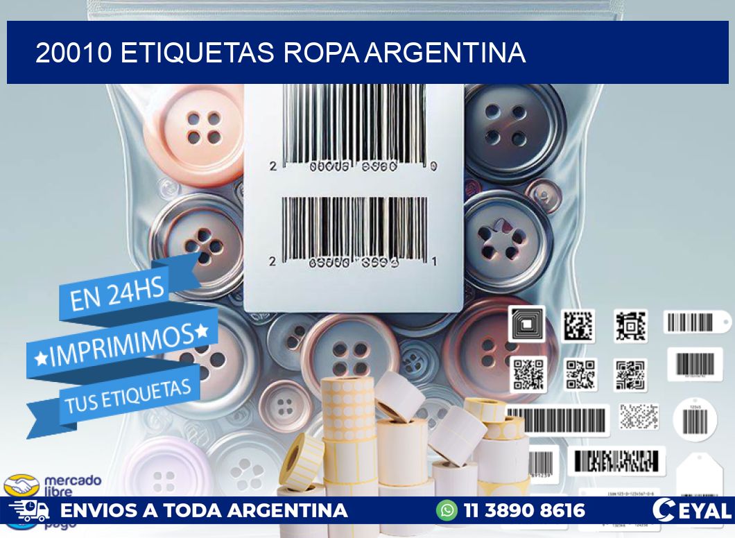 20010 ETIQUETAS ROPA ARGENTINA