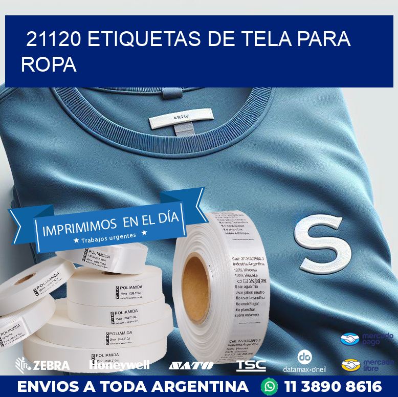 21120 ETIQUETAS DE TELA PARA ROPA