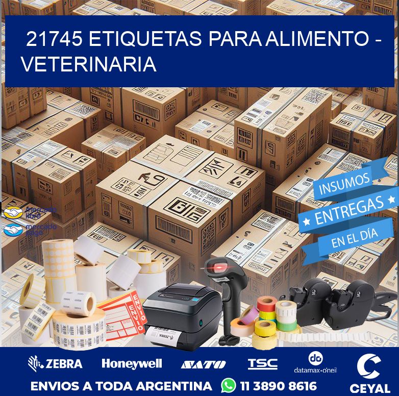 21745 ETIQUETAS PARA ALIMENTO - VETERINARIA