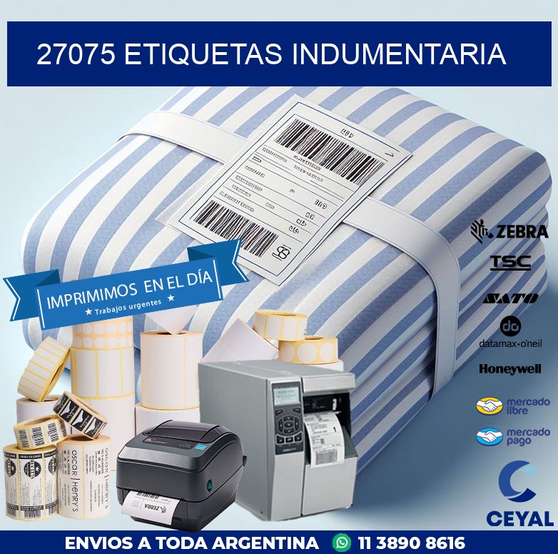 27075 ETIQUETAS INDUMENTARIA