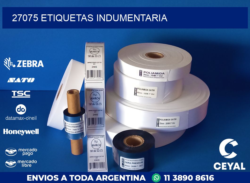 27075 ETIQUETAS INDUMENTARIA
