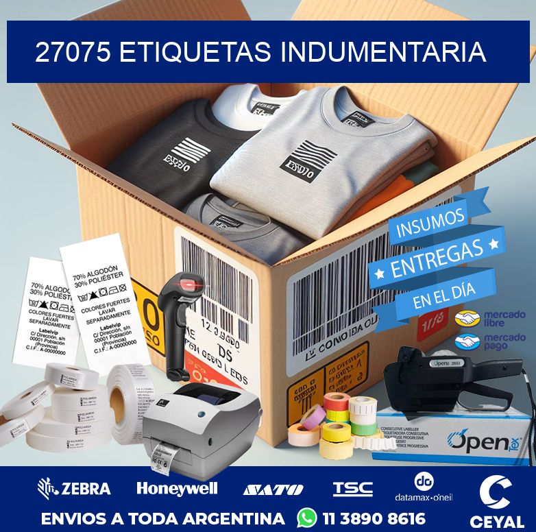 27075 ETIQUETAS INDUMENTARIA