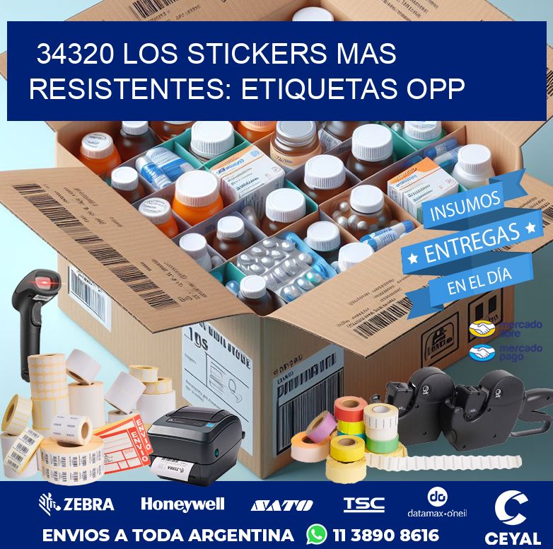 34320 LOS STICKERS MAS RESISTENTES: ETIQUETAS OPP