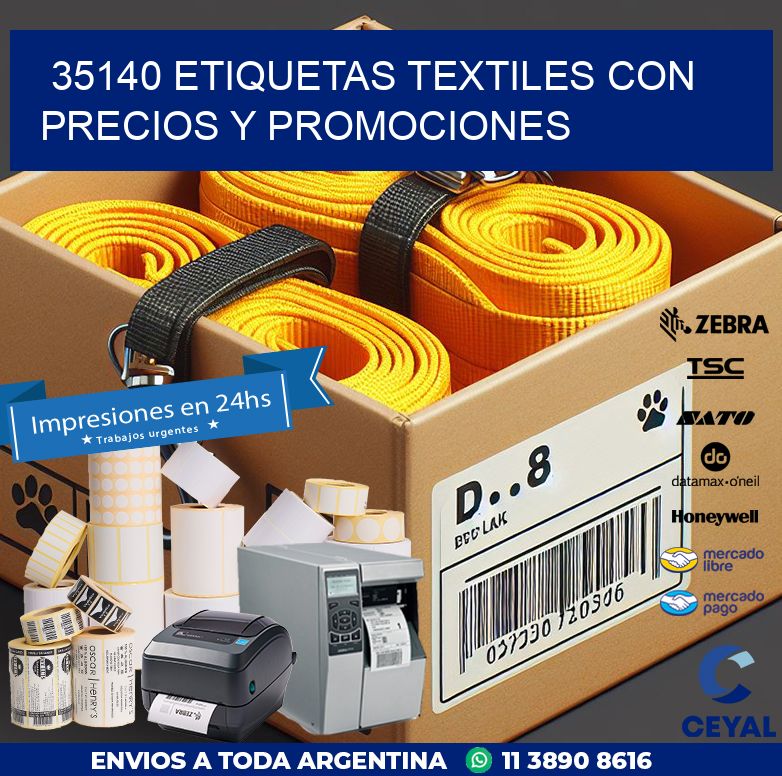 35140 ETIQUETAS TEXTILES CON PRECIOS Y PROMOCIONES