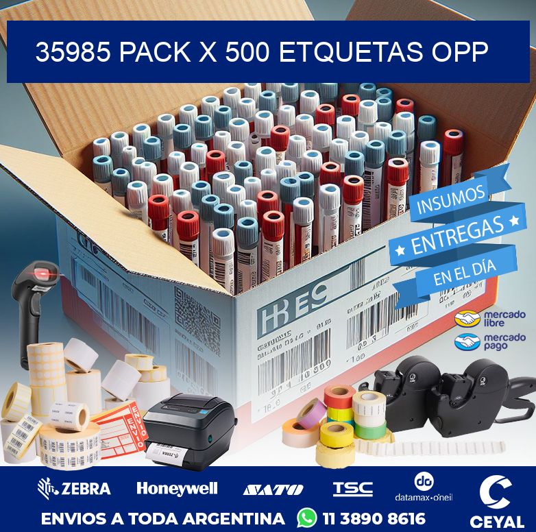 35985 PACK X 500 ETQUETAS OPP