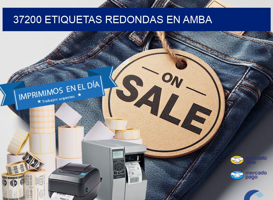 37200 ETIQUETAS REDONDAS EN AMBA