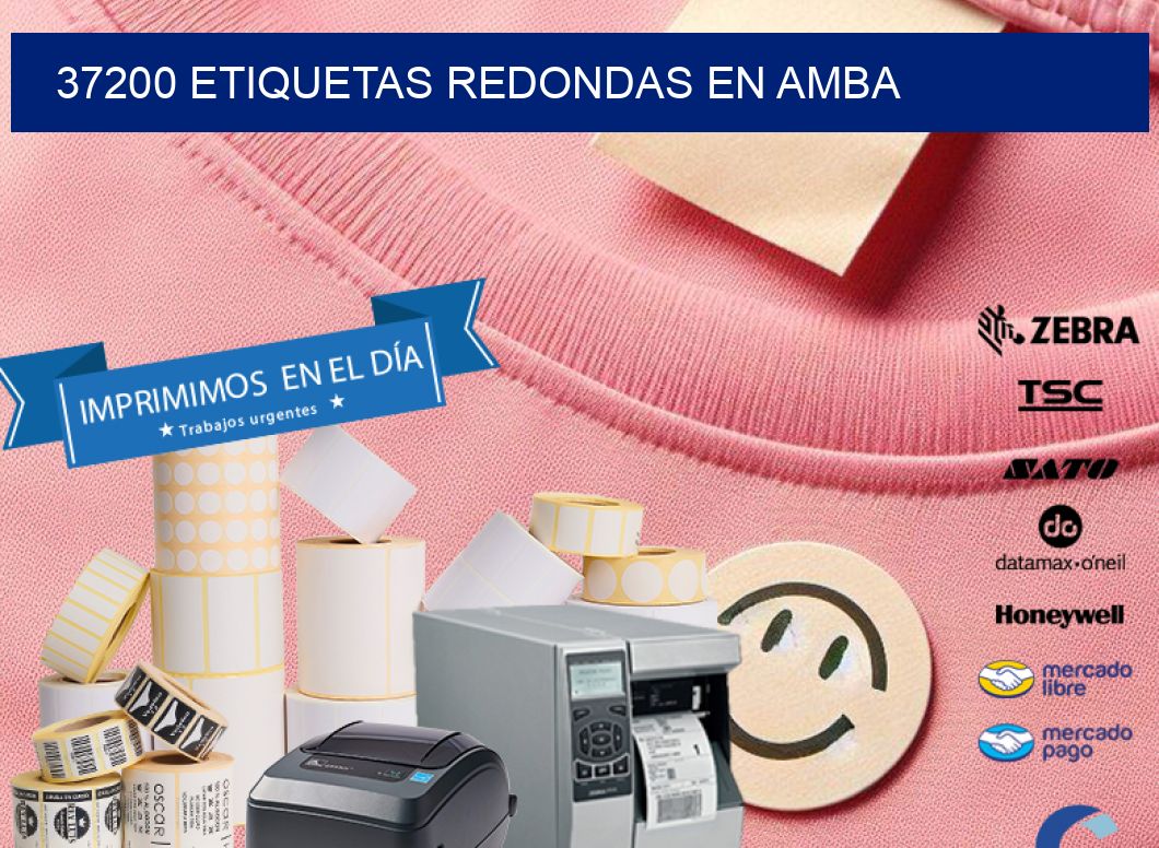 37200 ETIQUETAS REDONDAS EN AMBA
