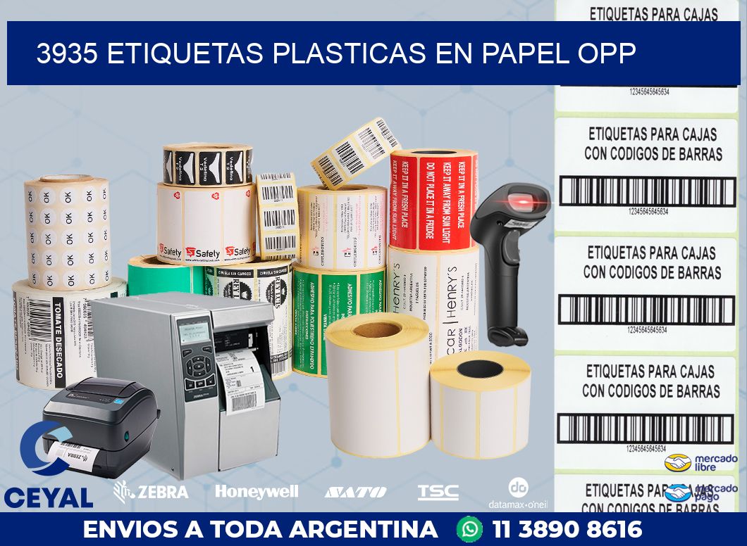 3935 ETIQUETAS PLASTICAS EN PAPEL OPP