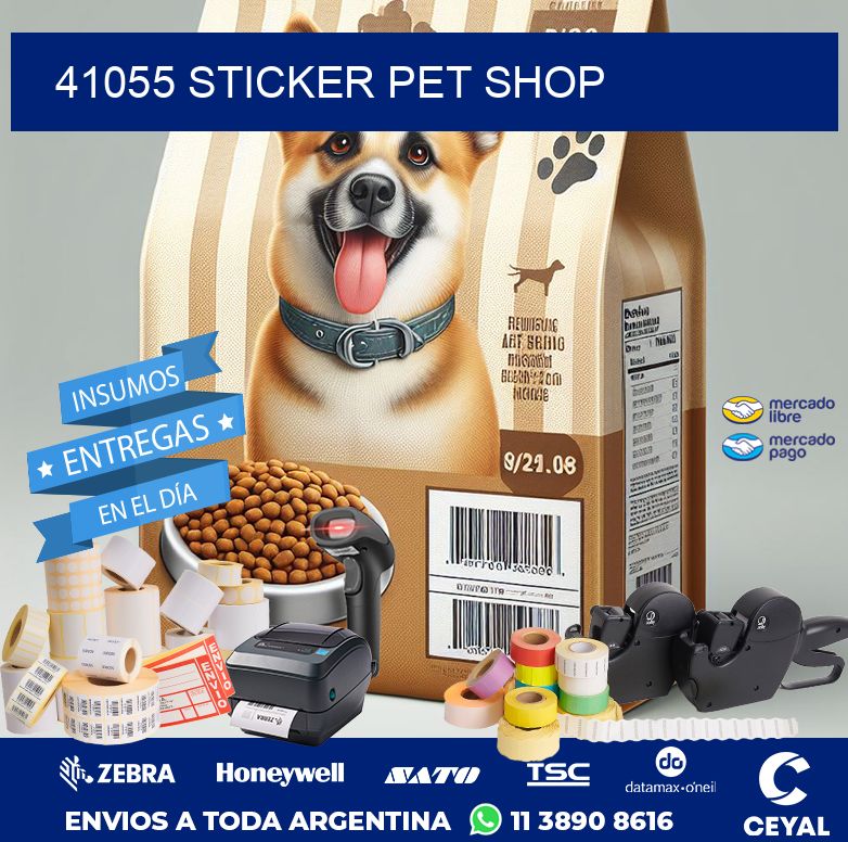 41055 STICKER PET SHOP