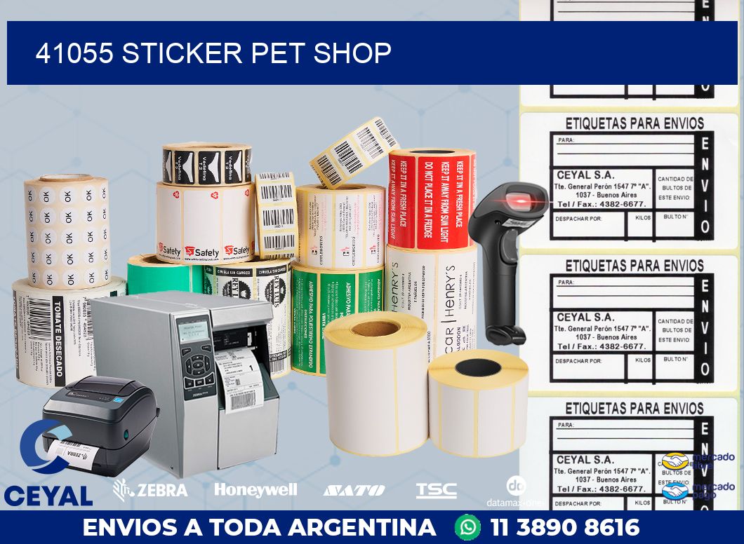 41055 STICKER PET SHOP