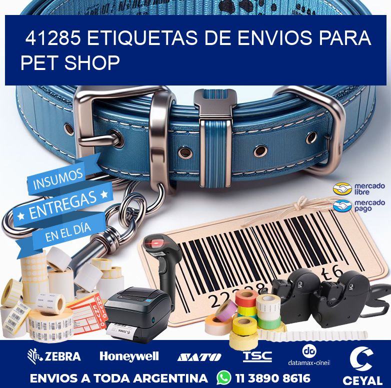 41285 ETIQUETAS DE ENVIOS PARA PET SHOP