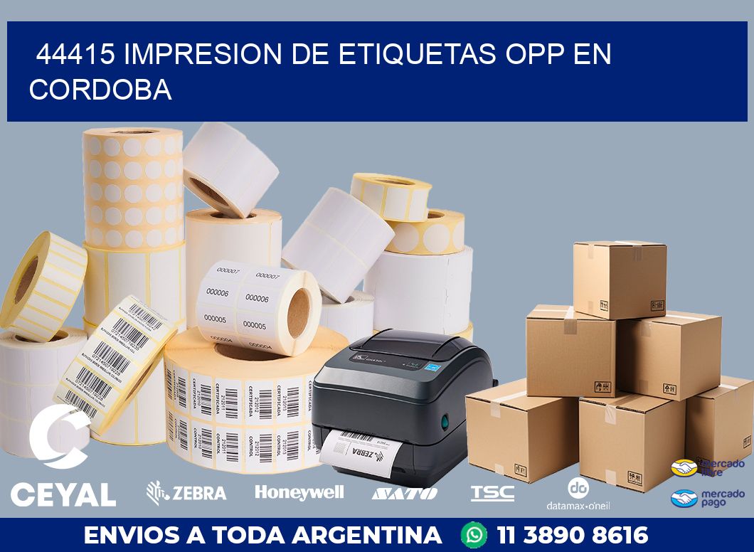 44415 IMPRESION DE ETIQUETAS OPP EN CORDOBA