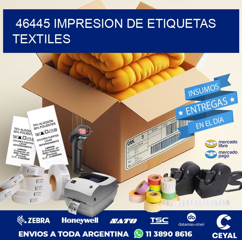 46445 IMPRESION DE ETIQUETAS TEXTILES