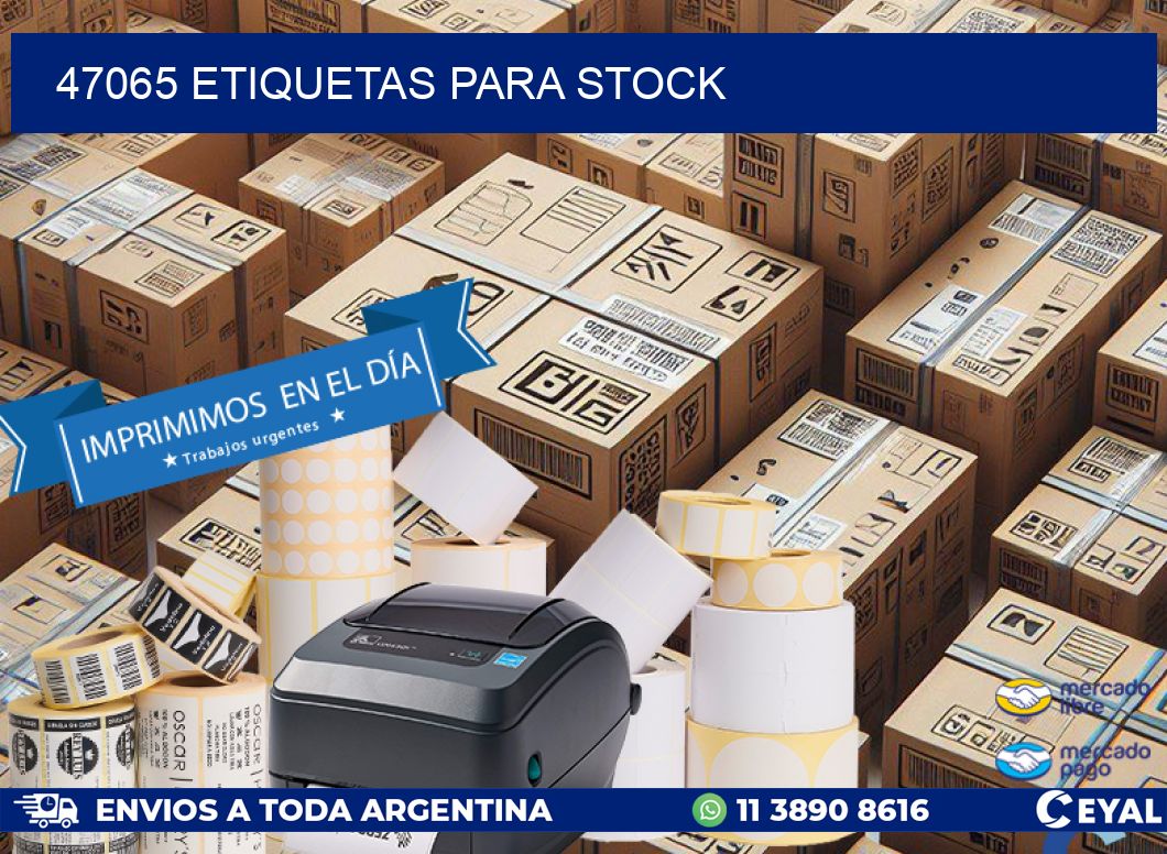 47065 ETIQUETAS PARA STOCK