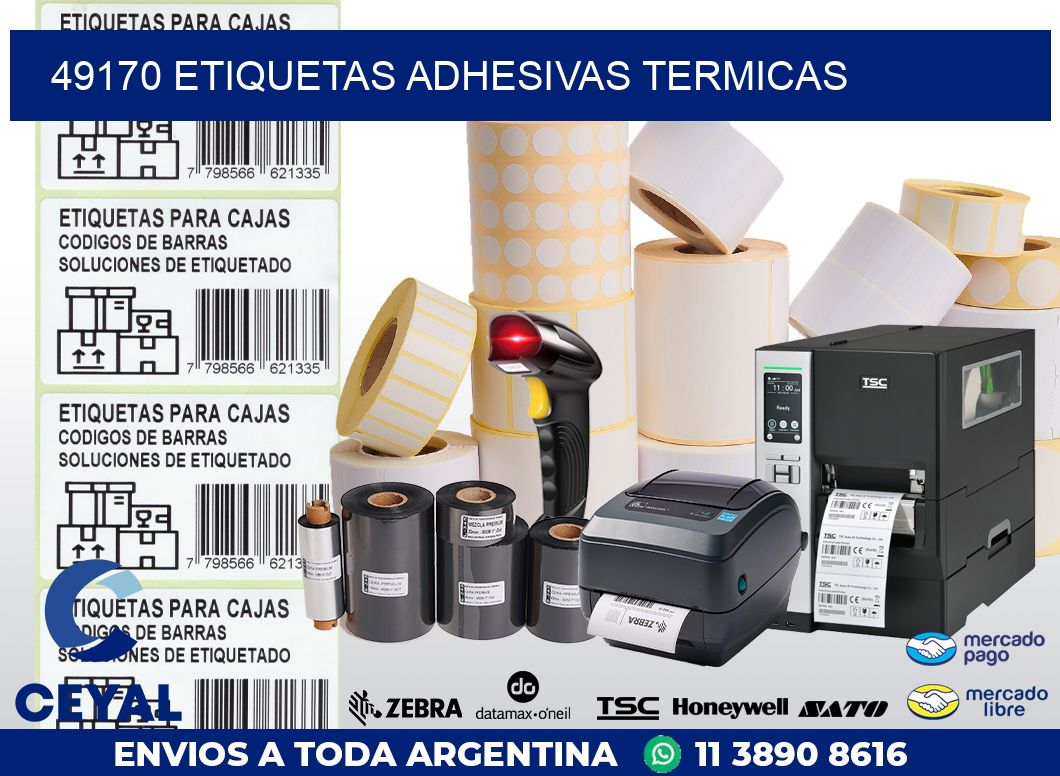 49170 etiquetas adhesivas termicas
