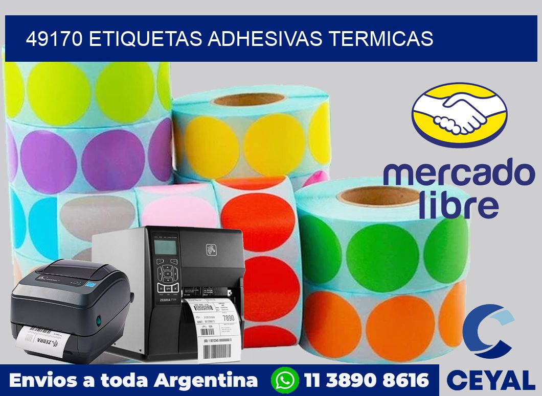 49170 etiquetas adhesivas termicas