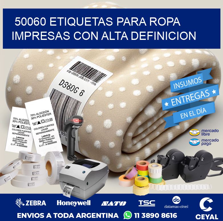 50060 ETIQUETAS PARA ROPA IMPRESAS CON ALTA DEFINICION